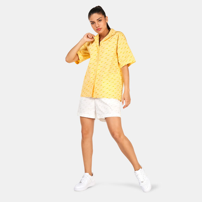 نايكي تيشيرت سبورتسوير ايفريداي ووفن للنساء أصفر image number 2