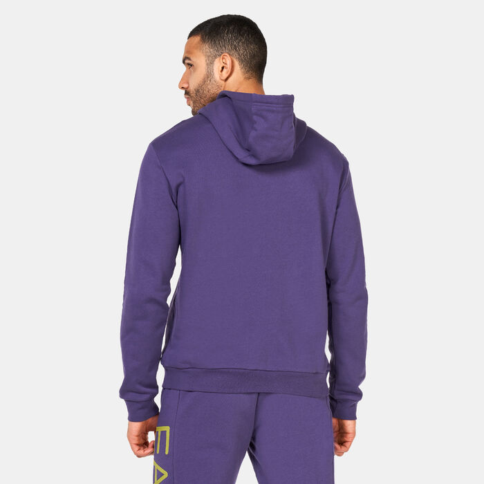 اي ايه 7 امبوريو ارماني هودي لوجو باك للرجال أزرق image number 1