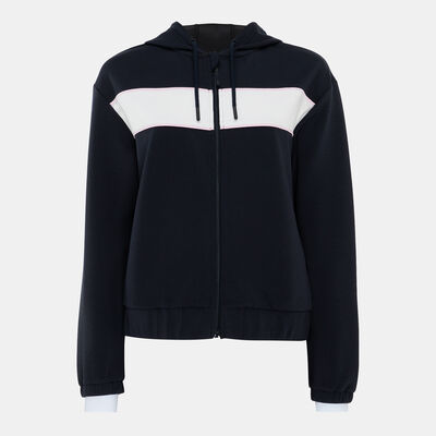 سن اند ساند سبورتس هودي بسحاب كامل للنساء أسود