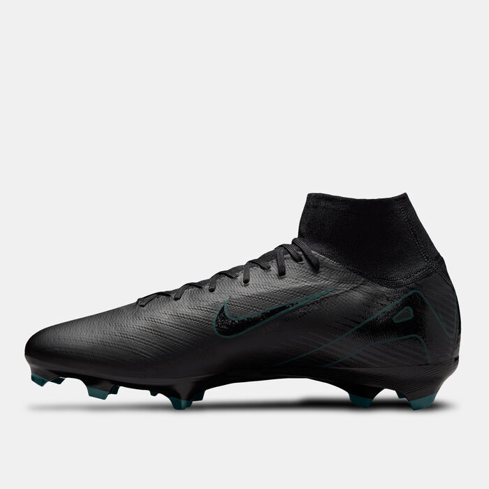 نايكي حذاء كرة القدم ميركيوريال سوبرفلاي 10 برو فيرم جراوند للرجال أسود image number 2