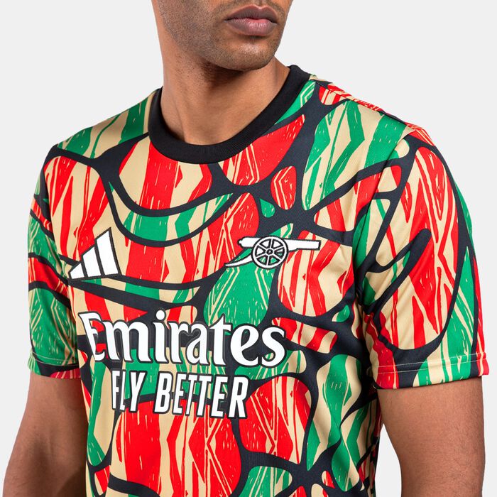 اديداس تيشيرت كرة القدم أرسنال بري-ماتش للرجال أحمر image number 3