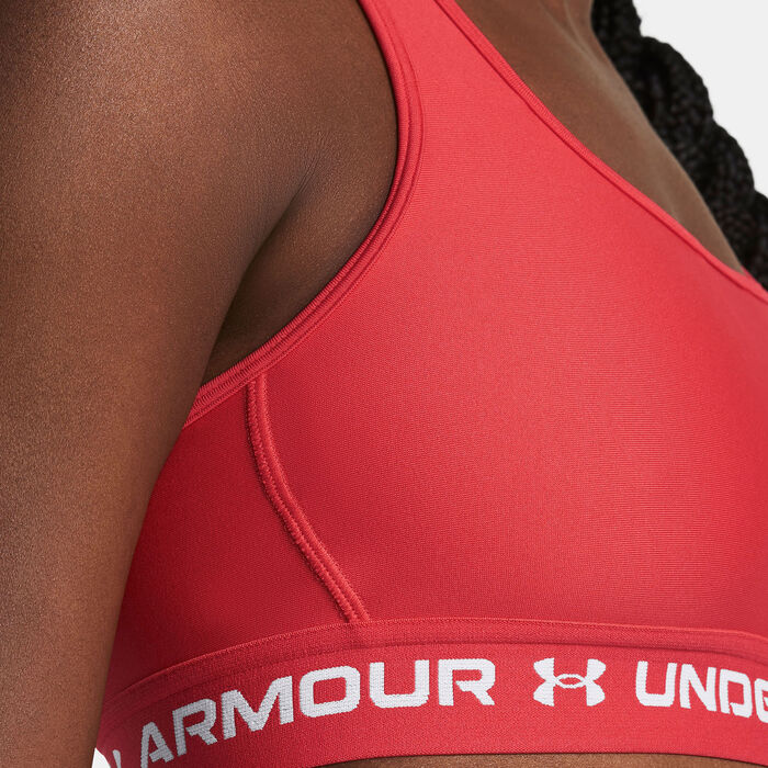 اندر ارمر صدرية رياضية آرمور ميديام سبورت للنساء أحمر image number 2