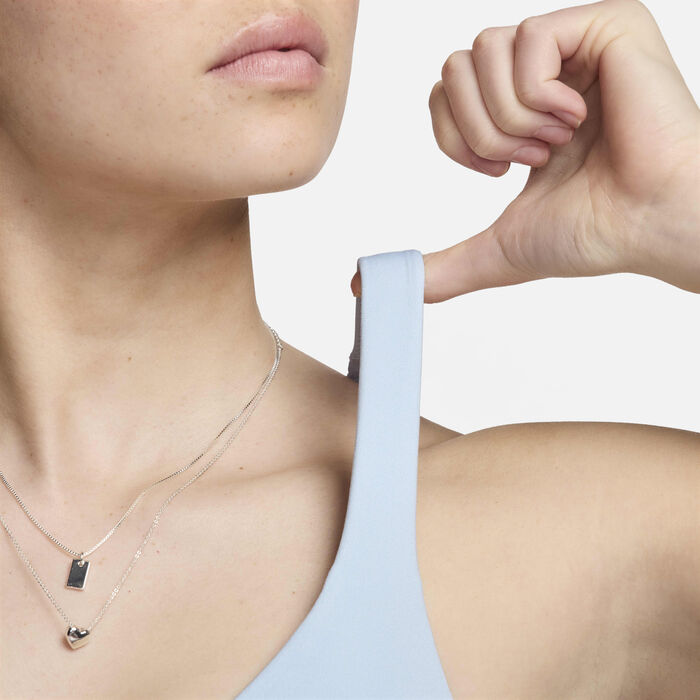 نايكي صدرية رياضية للتمرين بدعم عالٍ إندي للنساء أزرق image number 4