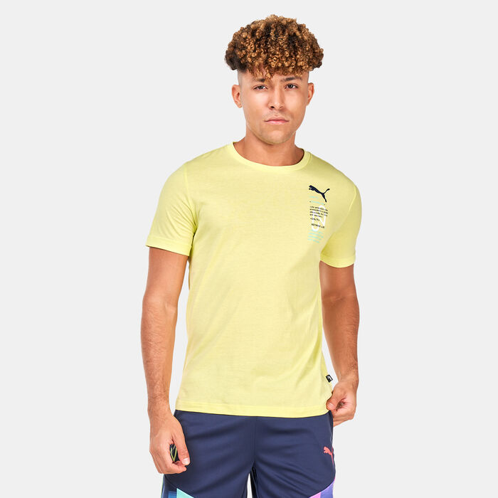 بوما تيشيرت كرة القدم نيمار جونيور 24/7 للرجال أصفر image number 0