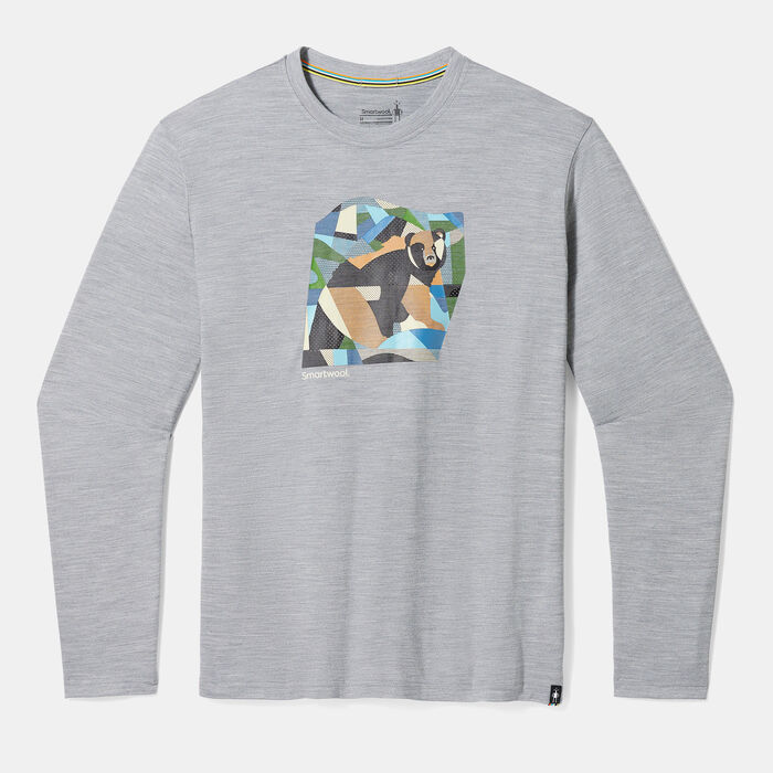 سمارتوول تيشيرت بير كانتري جرافيك للرجال رمادي image number 0