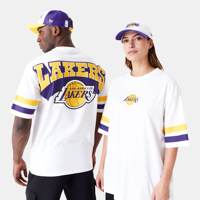 نيو ايرا تيشيرت ان-بي-ايه لوس انجلوس ليكرز ارك جرافيك للرجال أبيض image number 1