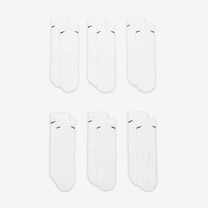 نايكي جوارب كرو إيفريداي كوشند للأطفال (6 أزواج) أبيض image number 2