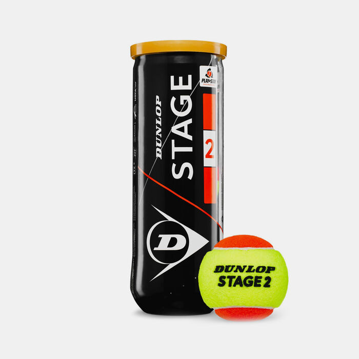 دنلوب ثلاث كرات ستيج 2 بلون برتقالي للاطفال الصغار برتقالي image number 0