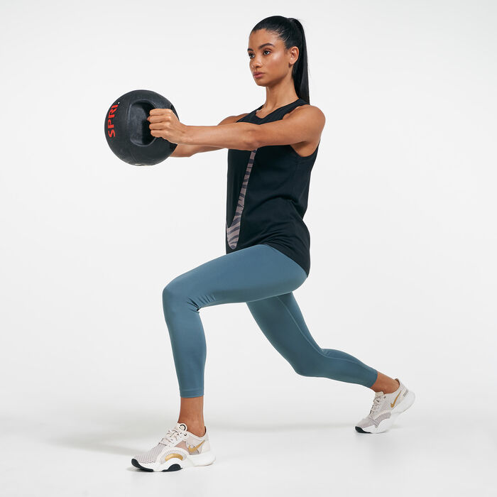 نايكي بنطال ليقنز 7/8 يوغا للنساء أخضر image number 2