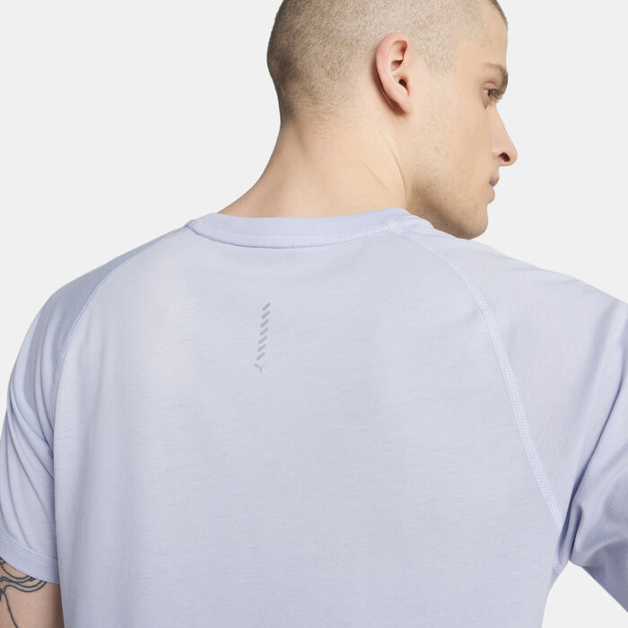 بوما تيشيرت الجري VELOCITY تراي-بليند للرجال رمادي image number 4