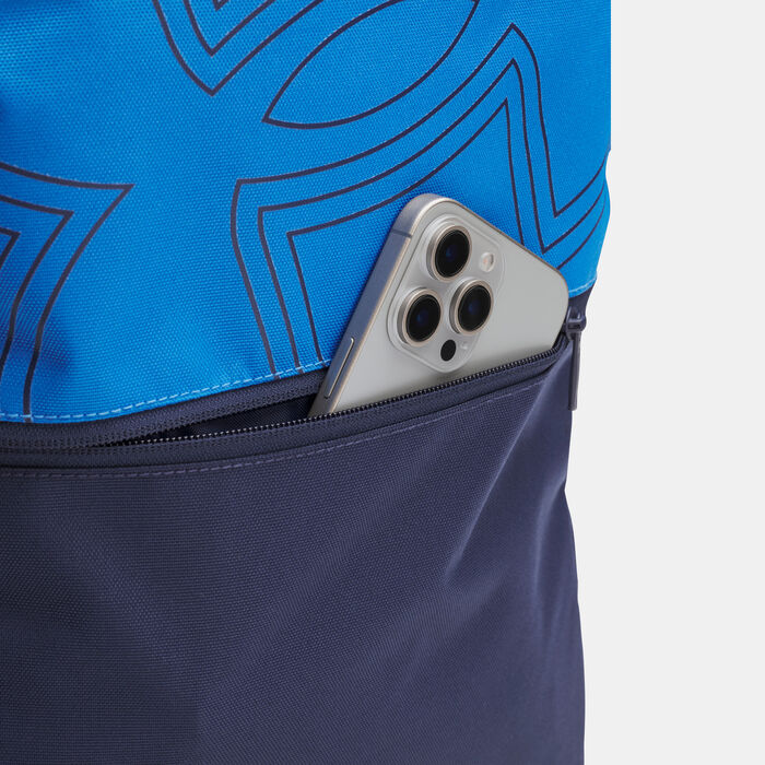 اندر ارمر مجموعة حقيبة ظهر إسينشال بنمط مطبوع أزرق image number 3