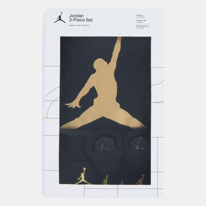 جوردن طقم جوردن جمبمان للاطفال - 3 قطع أسود image number 2