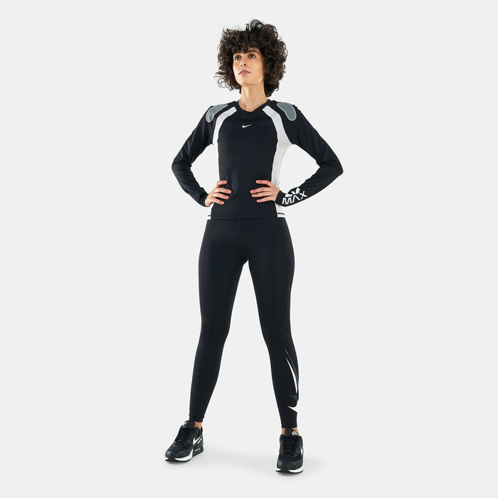 نايكي ليقنز دراي-فت سووش رانينج بطول 7/8 للنساء أسود image number 2