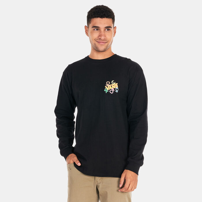 فانس تيشيرت اكس بريتي جارديان سيلور مون جرافيك بأكمام طويلة للرجال أسود image number 1