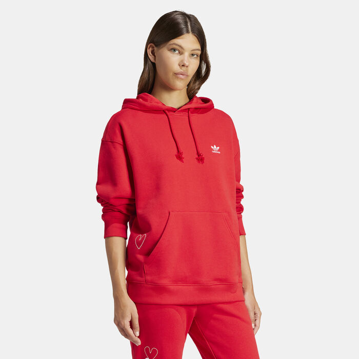 اديداس اورجينال هودي فالانتاينز للنساء أحمر image number 2