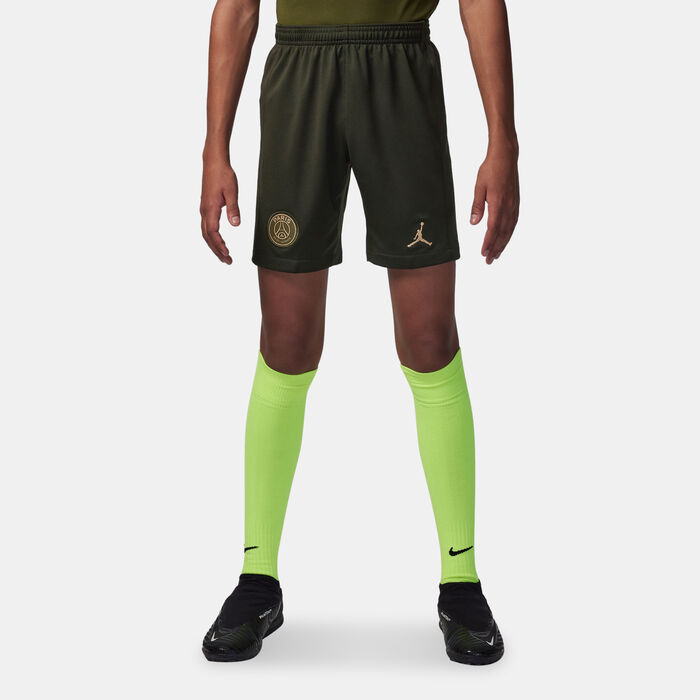 نايكي شورت كرة القدم باريس سانت-جيرمان دراي-فِت ريبليكا فورث للاطفال - 2023/24 أخضر image number 0