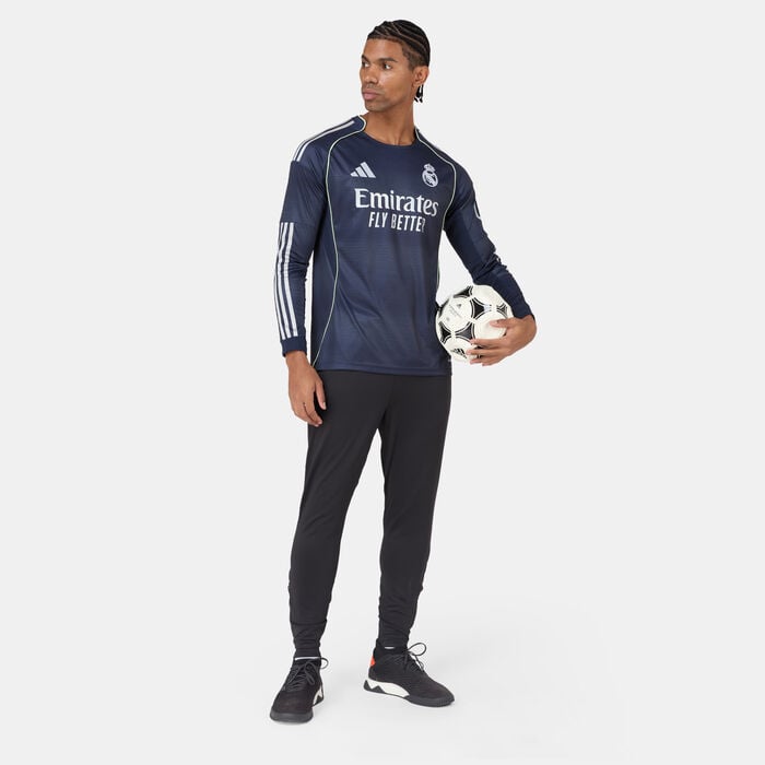 اديداس تيشيرت كرة القدم ريال مدريد 25/26 أواي ربليكا للرجال أزرق image number 2