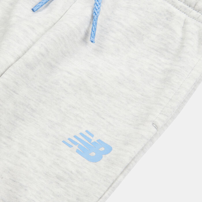 نيو بالانس طقم تيشيرت وبنطال رياضي للأطفال رمادي image number 4