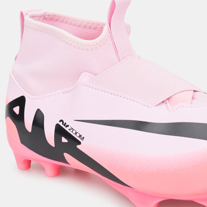 نايكي حذاء كرة القدم ميركوريال سوبرفلاي 9 اكاديمي للملاعب المتعددة للاطفال وردي image number 4