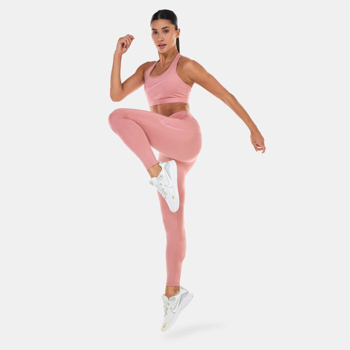 نايكي ليقنز الجري دراي-فت فاست جرافيك 7/8 للنساء وردي image number 2