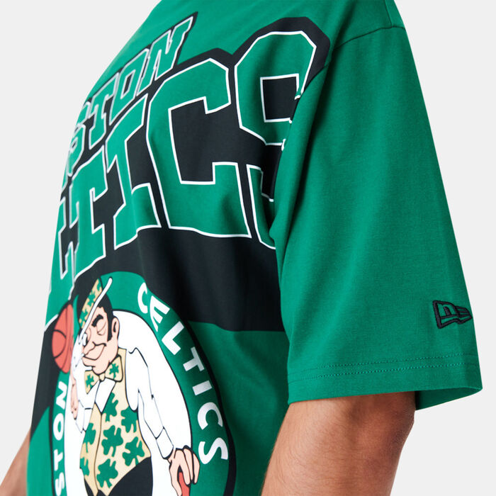 نيو ايرا تيشيرت ان-بي-ايه ميامي هيت لارج ووردمارك للرجال أخضر image number 3