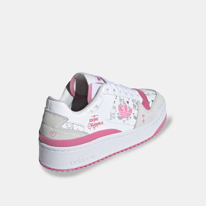 اديداس حذاء هالو كيتي أند فريندز فورروم بولد للاطفال أبيض image number 2