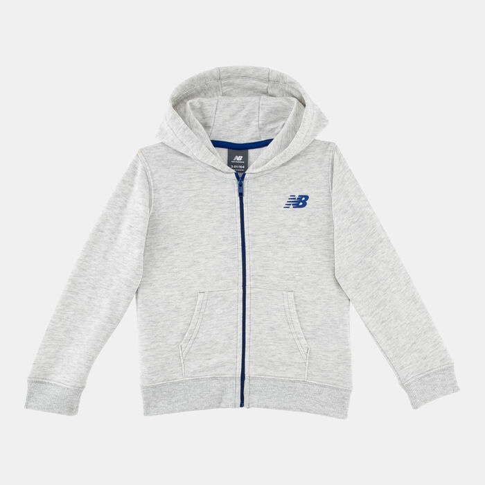 نيو بالانس طقم بسحاب ثرو قطعتين للأطفال رمادي image number 1