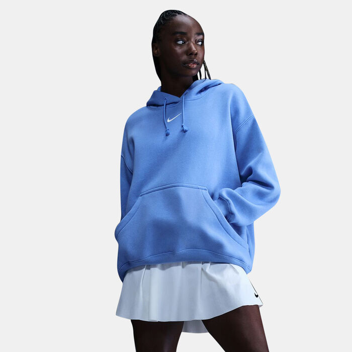 نايكي هودي صوف رياضي فينيكس للنساء أزرق image number 0