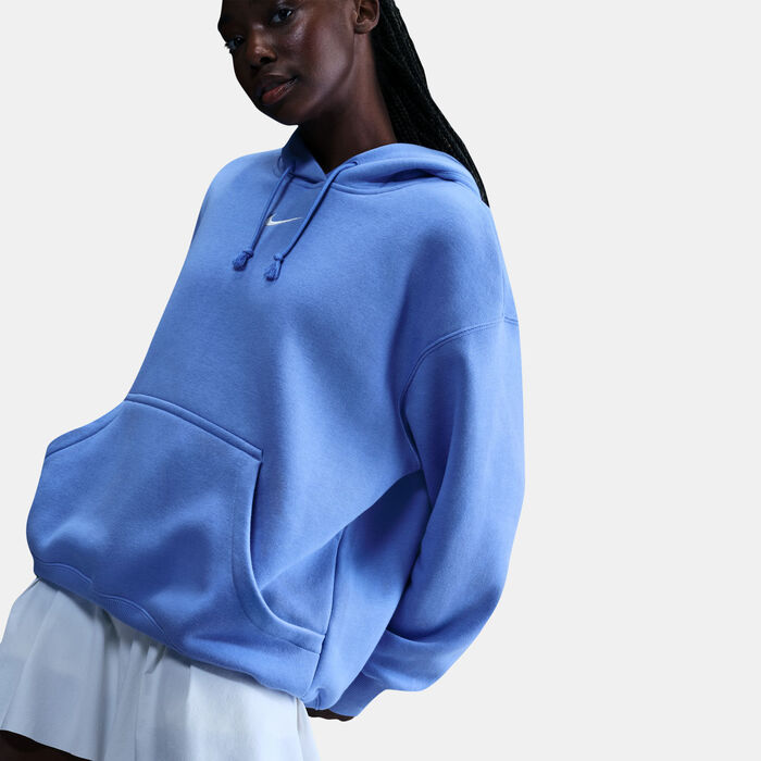 نايكي هودي صوف رياضي فينيكس للنساء أزرق image number 4