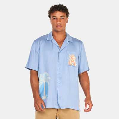 اديداس اورجينال تيشيرت جرافيك جلايد للرجال أزرق