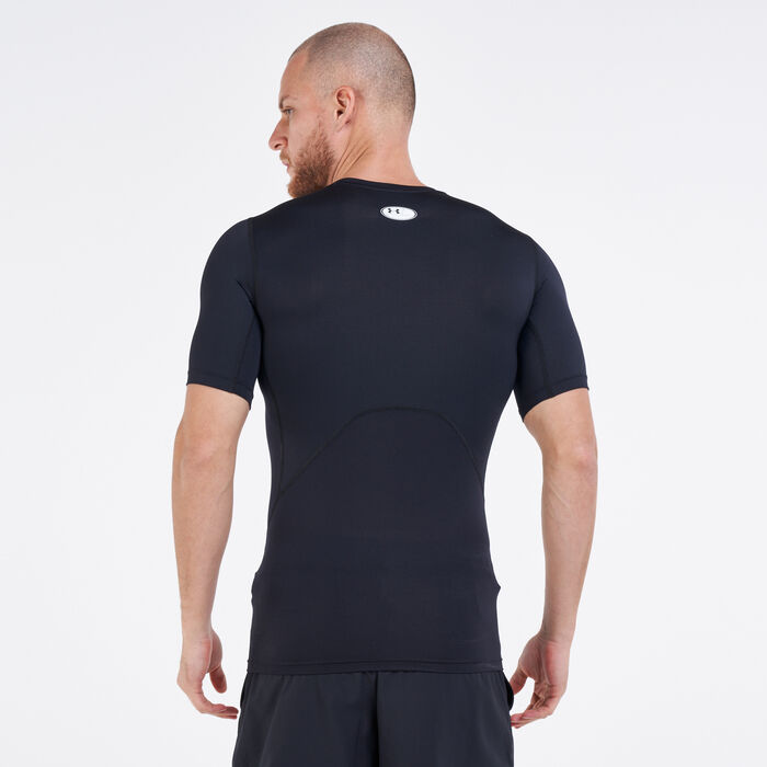 اندر ارمر تيشيرت هيت جير أرمر للرجال أسود image number 1