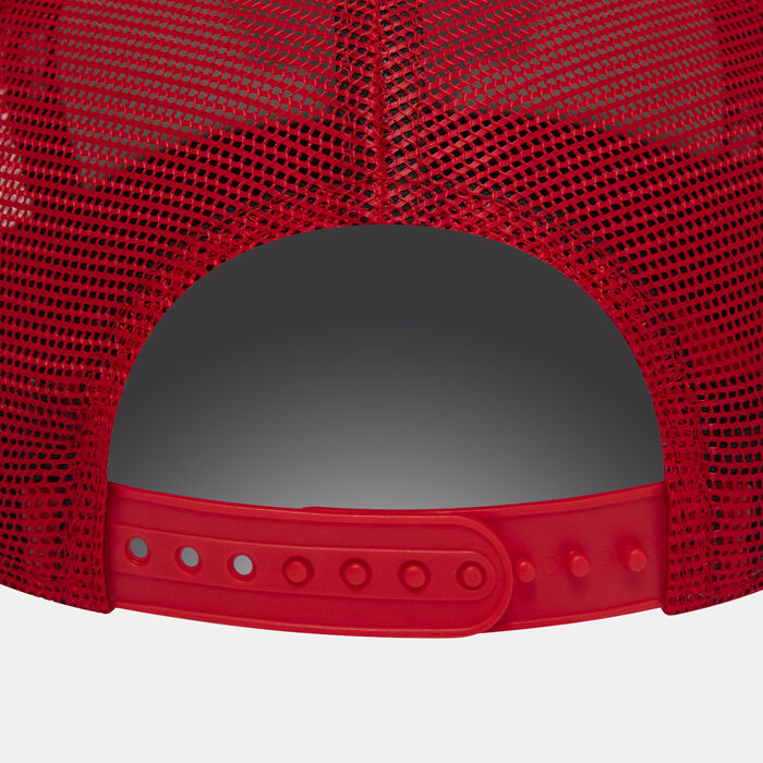 نيو ايرا قبعة شيكاغو بولز تيم كلر ا-فريم تراكر للرجال أحمر image number 1