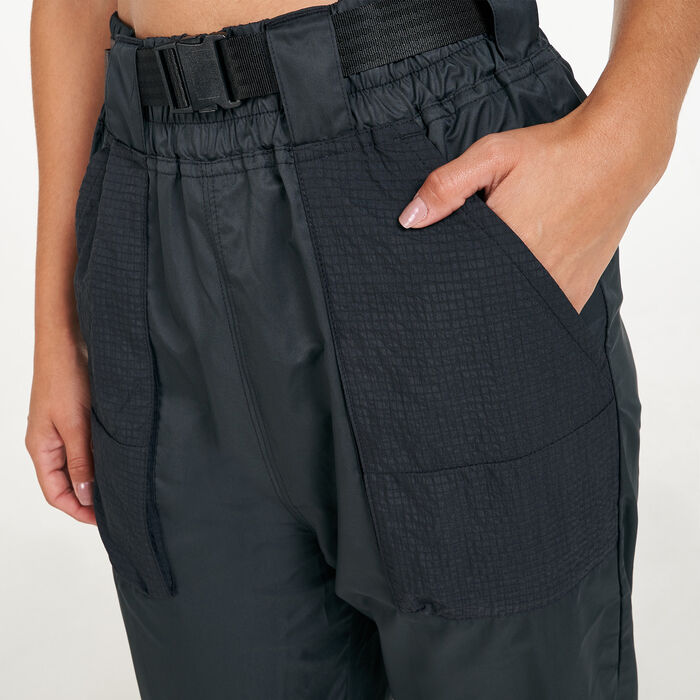 نايكي بنطال ووفن سووش للنساء أسود image number 3