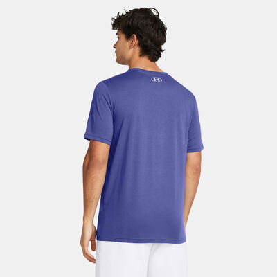 اندر ارمر تيشيرت تيم ايشو ووردمارك للرجال بنفسجي