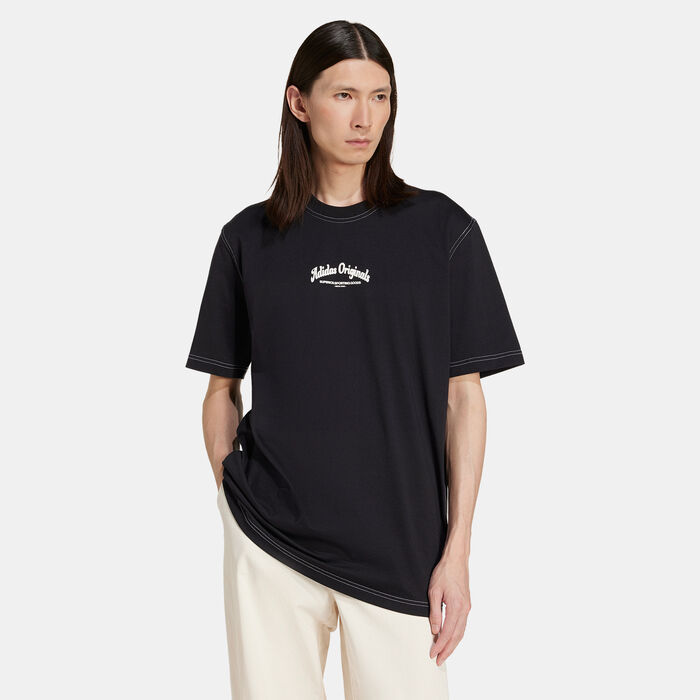 اديداس اورجينال تيشيرت ووباش للرجال أسود image number 0