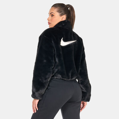 نايكي جاكيت ايكون كلاش بسحاب كامل للنساء أسود