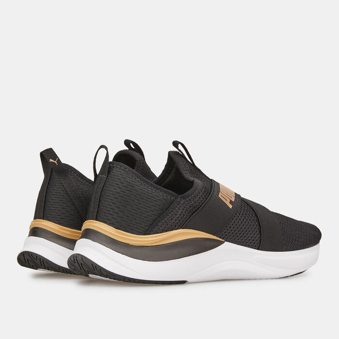 بوما حذاء الجري سوفت رايد هارموني سليب-اون للنساء أسود image number 2