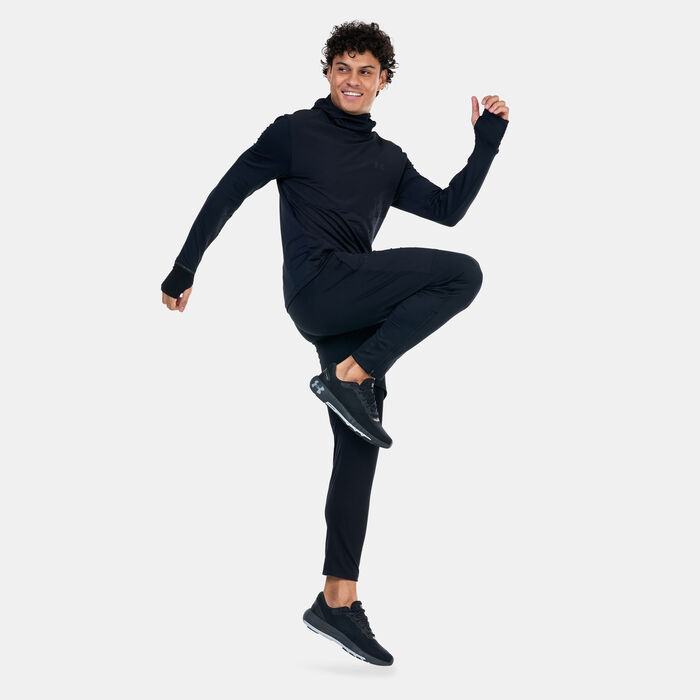 اندر ارمر هودي كواليفاير كولد للرجال أسود image number 2