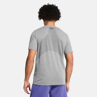 اندر ارمر تيشيرت فانيش سيمليس للرجال رمادي