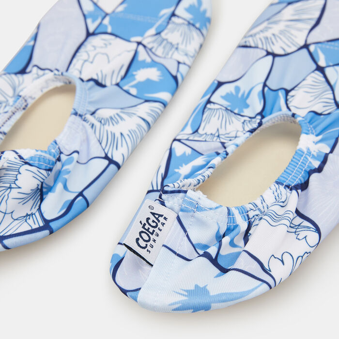 كويغا حذاء الشاطئ و حمام السباحة اول اوفر برينت للنساء أزرق image number 2