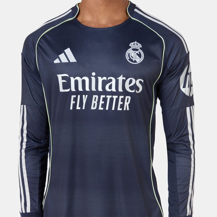 اديداس تيشيرت كرة القدم ريال مدريد 25/26 أواي ربليكا للرجال أزرق image number 3