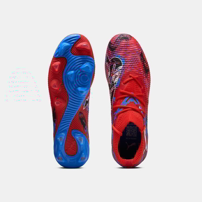 بوما حذاء كرة قدم فيوتشر 8 ماتش بلاي ميكرز لملاعب العشب الطبيعي أو العشب الصناعي للأطفال أحمر image number 3