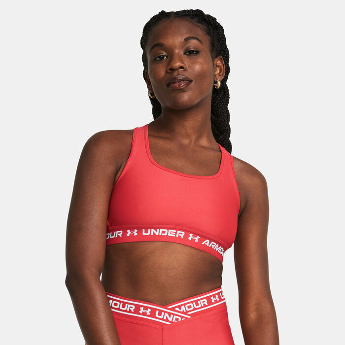 اندر ارمر صدرية رياضية آرمور ميديام سبورت للنساء أحمر image number 0