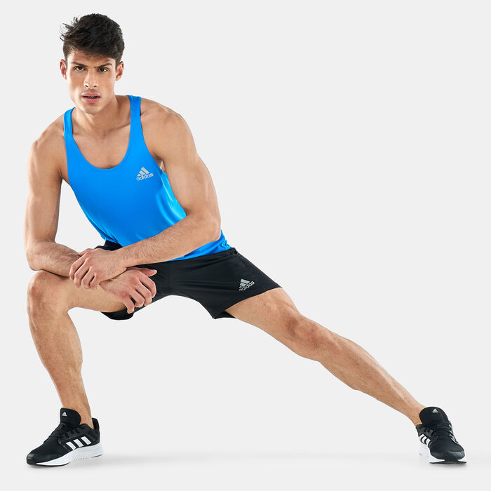 اديداس تيشيرت بلا اكمام اون ذا رن SGL للرجال أزرق image number 2