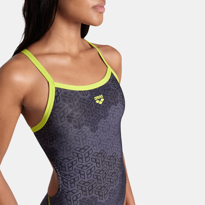 ارينا بدلة السباحة كيكو تشالنج باك للنساء - قطعة واحدة أسود image number 3