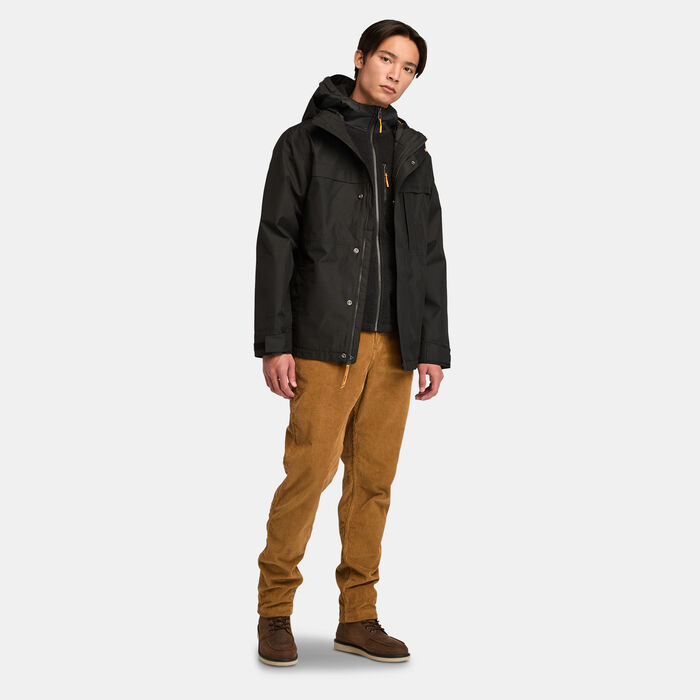 تمبرلاند جاكيت بنتون 3-إن-1 ووتربروف للرجال أسود image number 2