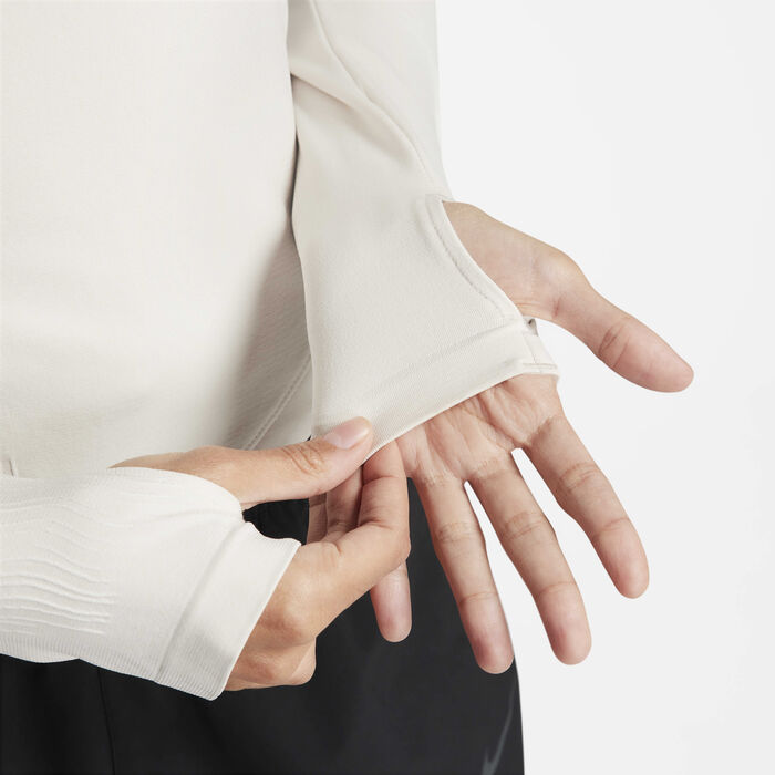 نايكي رانينج ديفجن ميد لاير دري-فت ADV بنصف سحاب للنساء أبيض image number 3