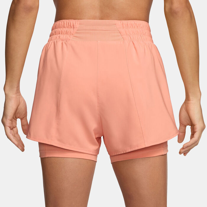 نايكي ون شورت دراي-فت بطول مرتفع 8سم (تقريباً.) 2-في-1 للنساء خوخي image number 1