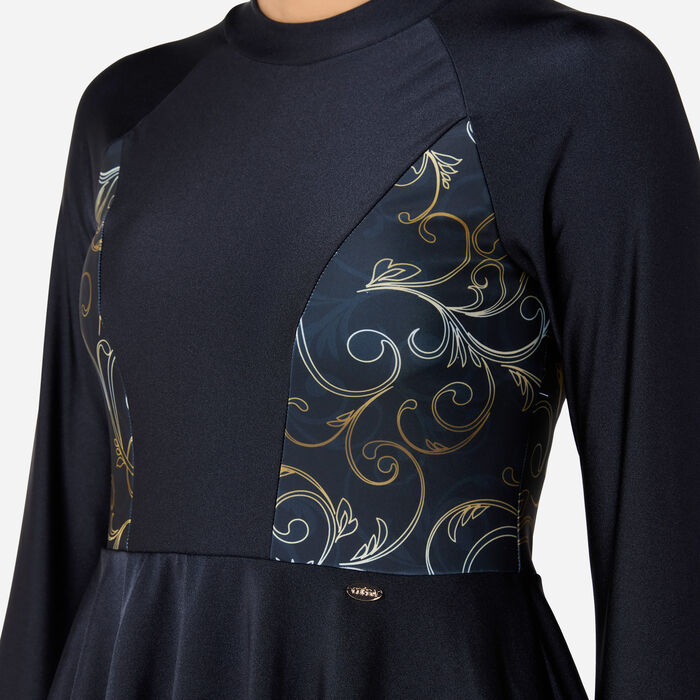 كويغا بدلة السباحة موديست 2-بيس للنساء أسود image number 3