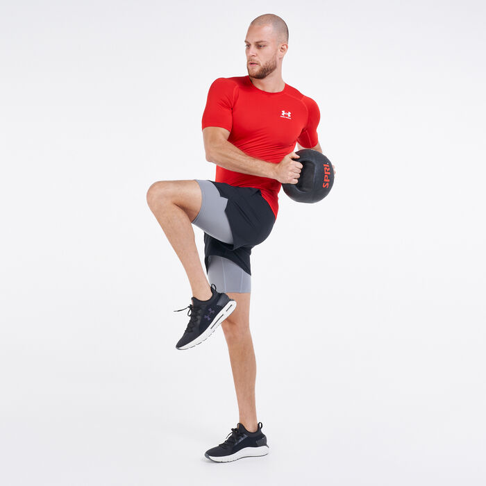 اندر ارمر تيشيرت هيت جير أرمر للرجال أحمر image number 2